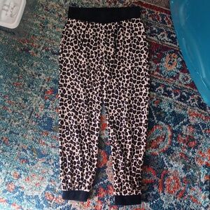 Juicy Couture cheetah print velour pants